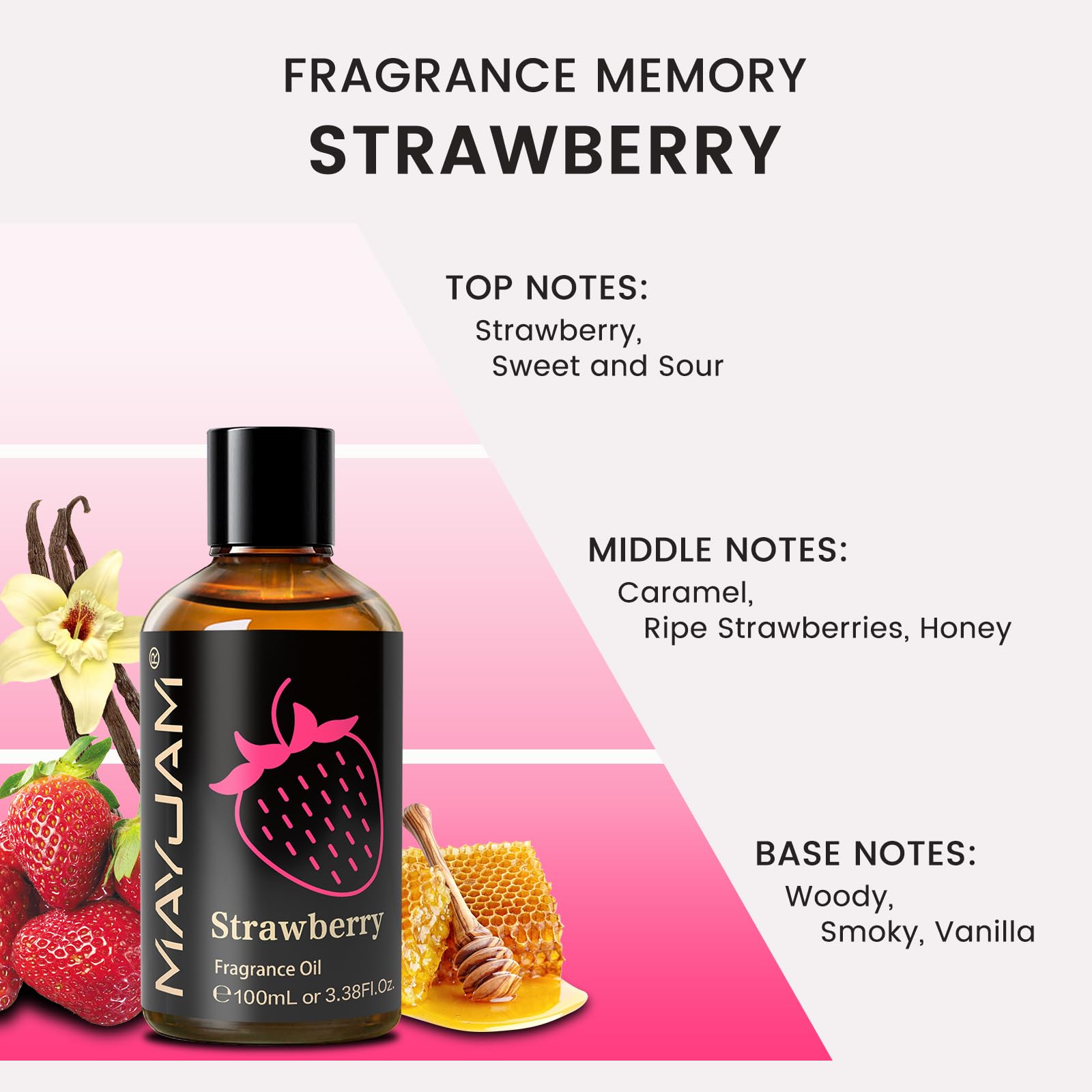 MAYJAM fraise savon maison parfumé, parfait pour les créations cosmétiques