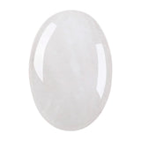 MaziZhang palm cristal blanc 60 mm, belle transparence pour méditation et calme intérieur.