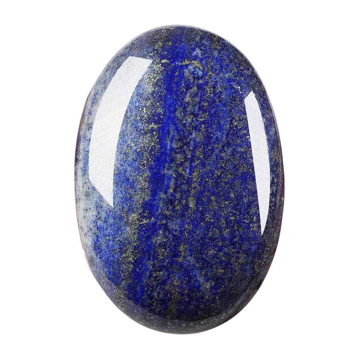 MaziZhang pierre palmaire agate bleue dentelle, surface polie, idéale pour la détente.