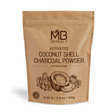 MB Herbals Poudre charbon coco 100 g: purifie la peau et s’utilise en masque