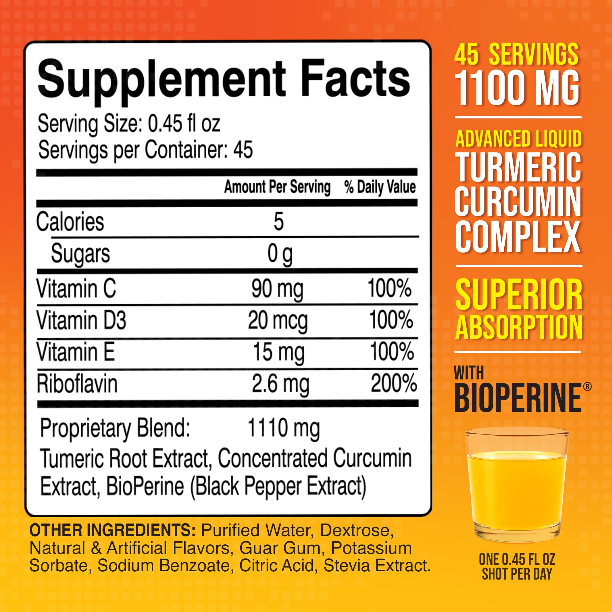 Pipette-doseur MBS Turmeric liquide, dosage facile et précis