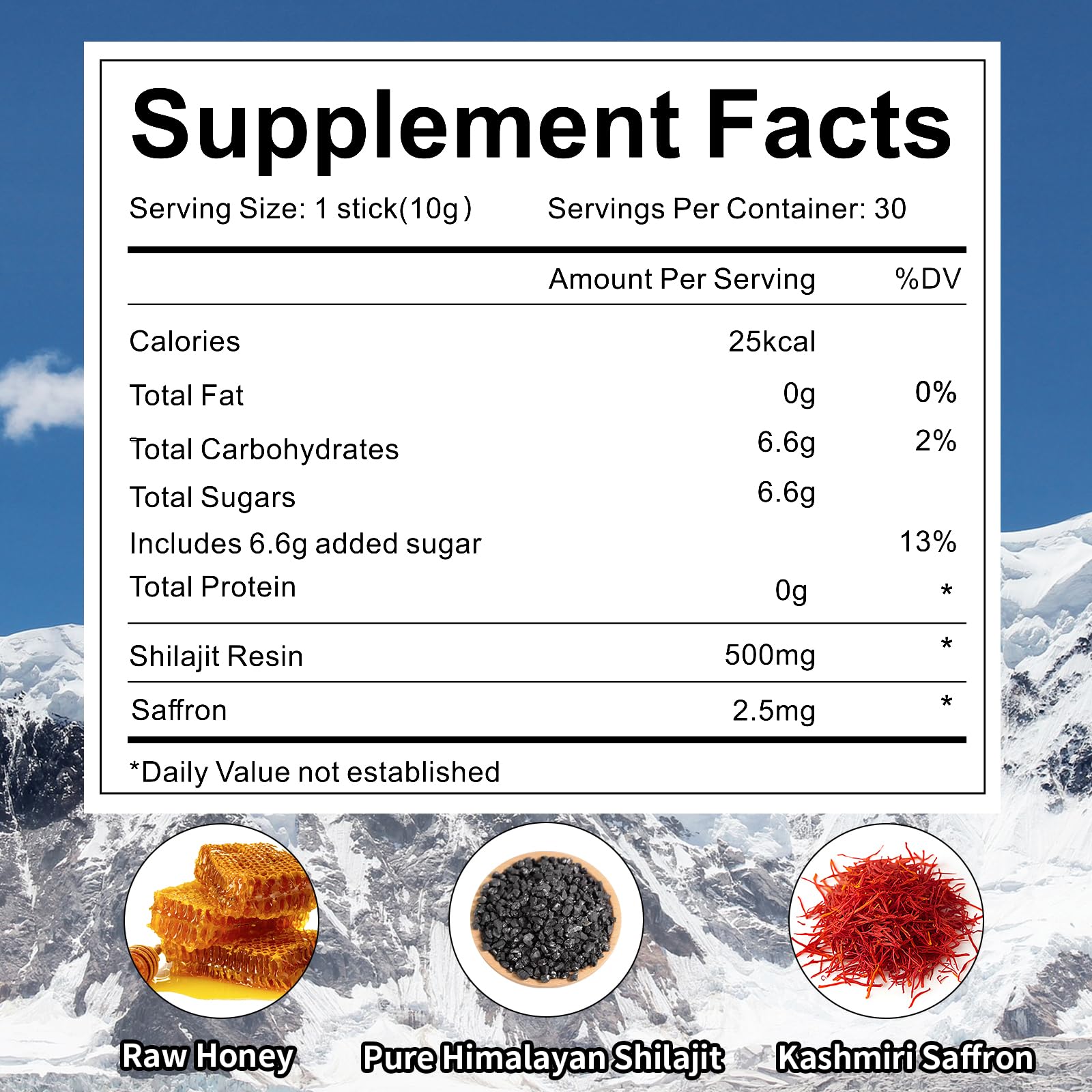 Mchokuu batonnet Shilajit miel texture naturelle prête à consommer.