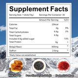 Mchokuu batonnet Shilajit miel texture naturelle prête à consommer.