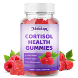 Gommes cortisol Mchokuu emballage framboise, plaisir sans sucre pour le bien-être quotidien.
