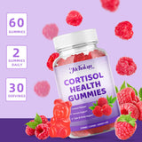 Gommes cortisol Mchokuu goût framboise, routine quotidienne pratique et sans sucre.