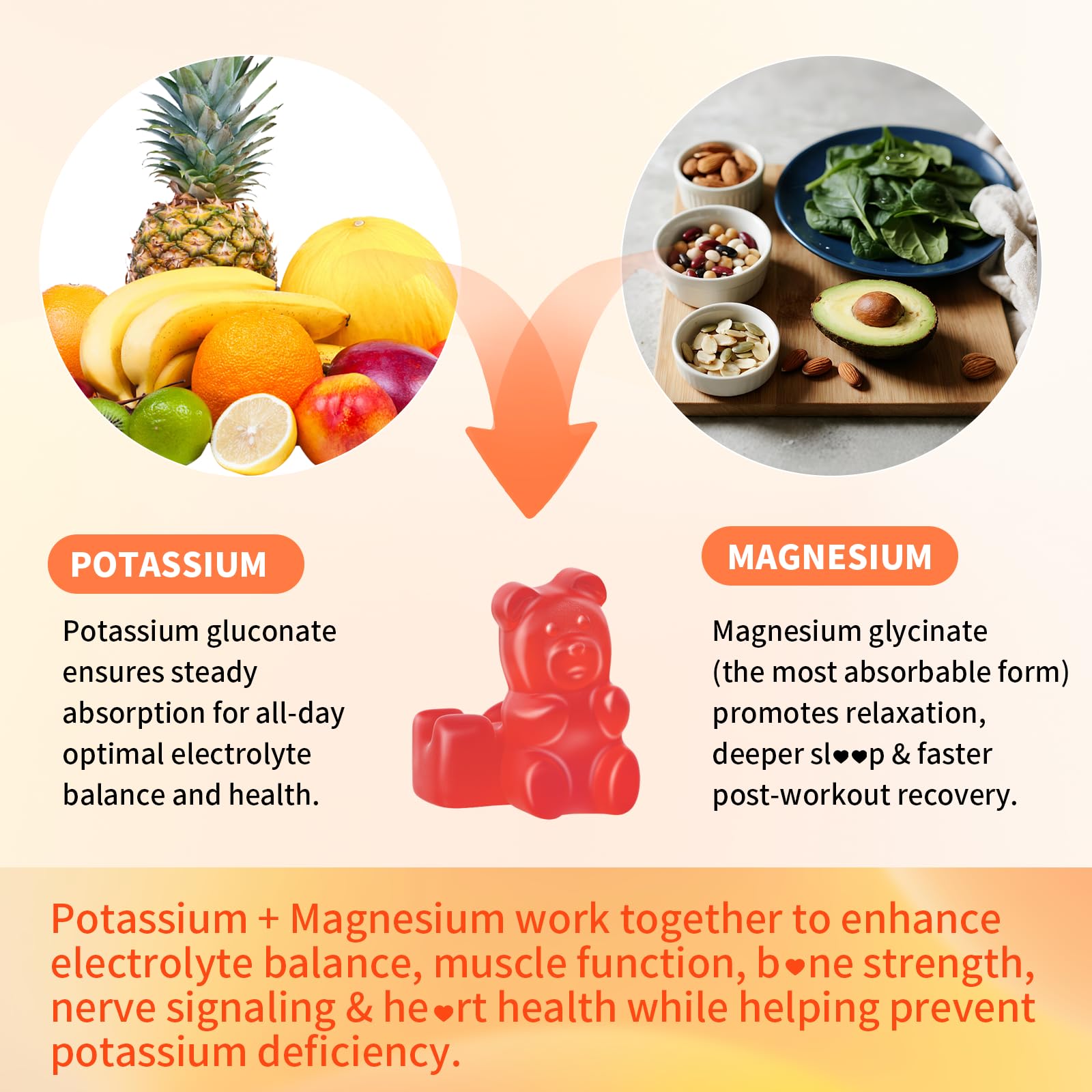 Goût fraise sans sucre, gomme Potassium Magnésium Mchokuu.
