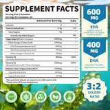 Gomme Mchokuu omega3 vegan EPA et DHA pour le soutien cérébral et cardiaque.