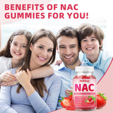 Gomme NAC rose en gros plan, texture agréable à mâcher.