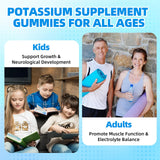 Étiquette nutritionnelle claire de Mchokuu Potassium 1200mg.