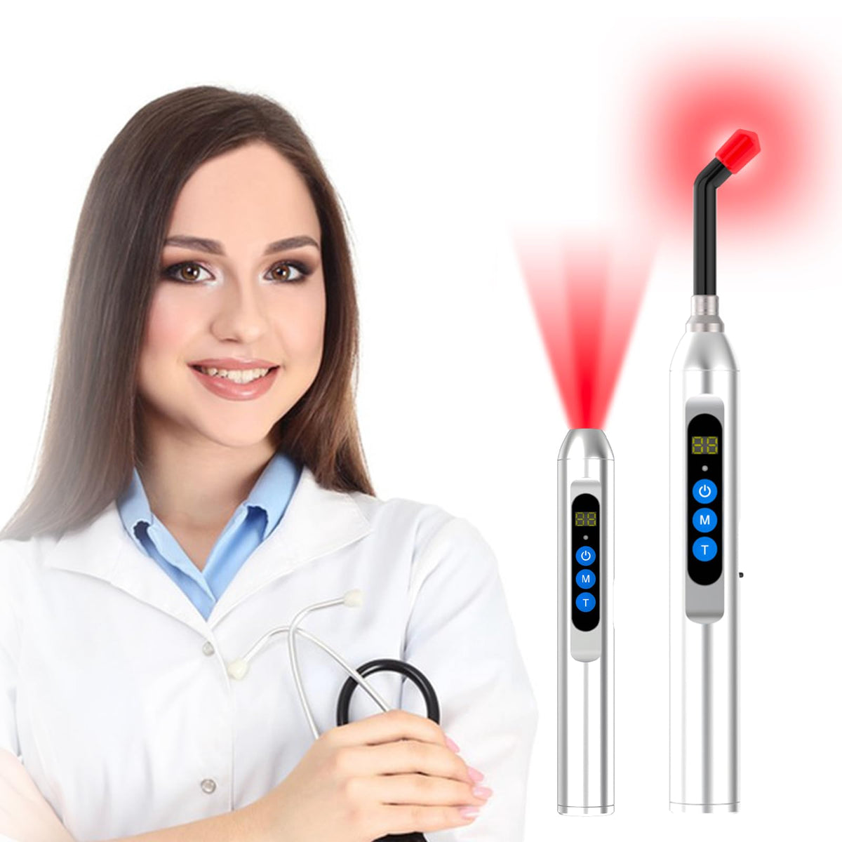 MCJ dispositif lumière infrarouge ciblé visage et nez pour un confort ciblé.