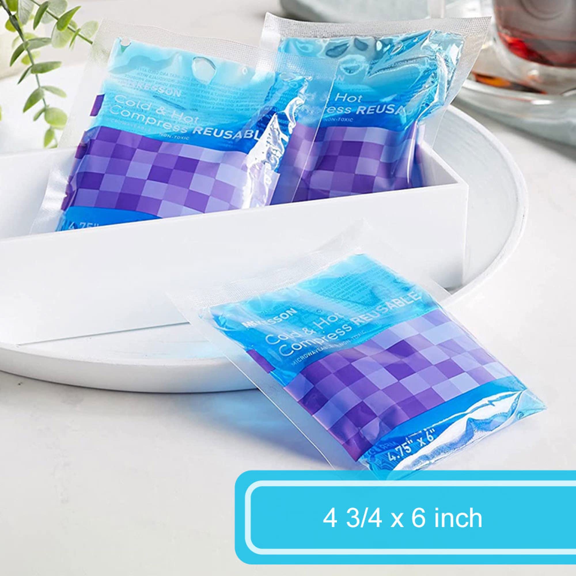 McKesson compression utilisée au micro-ondes pour chaleur rapide selon préférence.