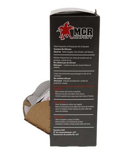 Boîte MCR Safety contient 100 lingettes pour l entretien quotidien