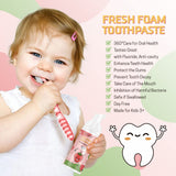 Dentifrice Mcukv enfant mousse fruits pasteque pour routine agréable