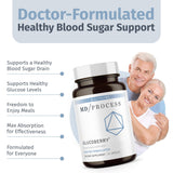 MD Process GlucoBerry boîte de 30 gélules, rangement pratique pour le mois