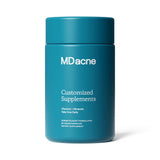 MDacne: bouteille de vitamines et minéraux pour une peau plus claire.