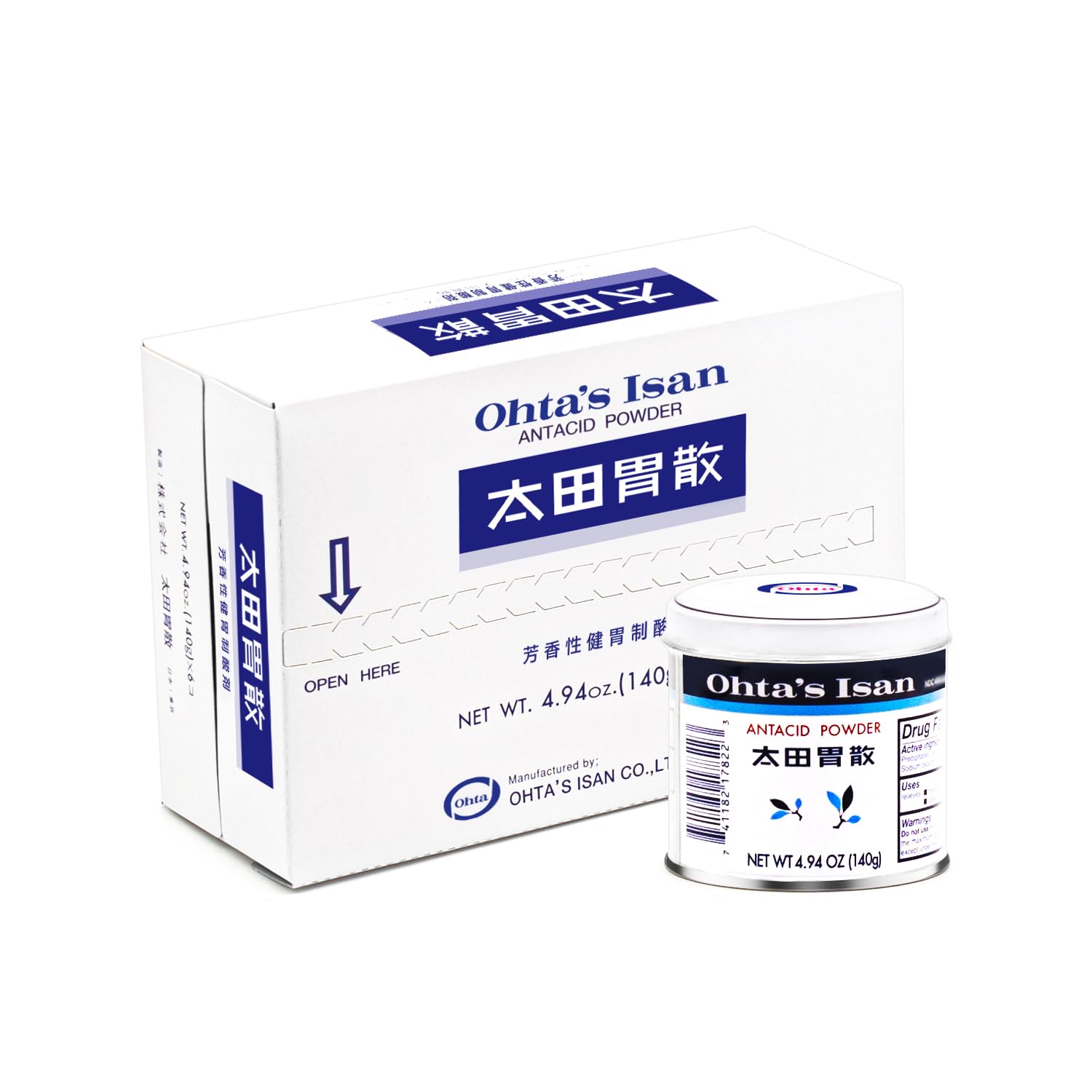 Cuillère-dose Ohta's Isan prête à l'emploi avec de l'eau.