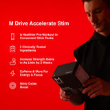Emballage Mdrive Accelerate avec sachets pré-dosés, préparation rapide.