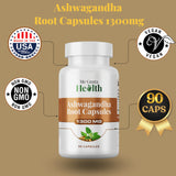 ME GUSTA HEALTH Ashwagandha : etiquette informative sur les bienfaits potentiels et usage.
