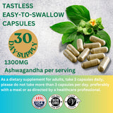 ME GUSTA HEALTH Ashwagandha : bouteille portant l'indication fabriqué aux États-Unis.