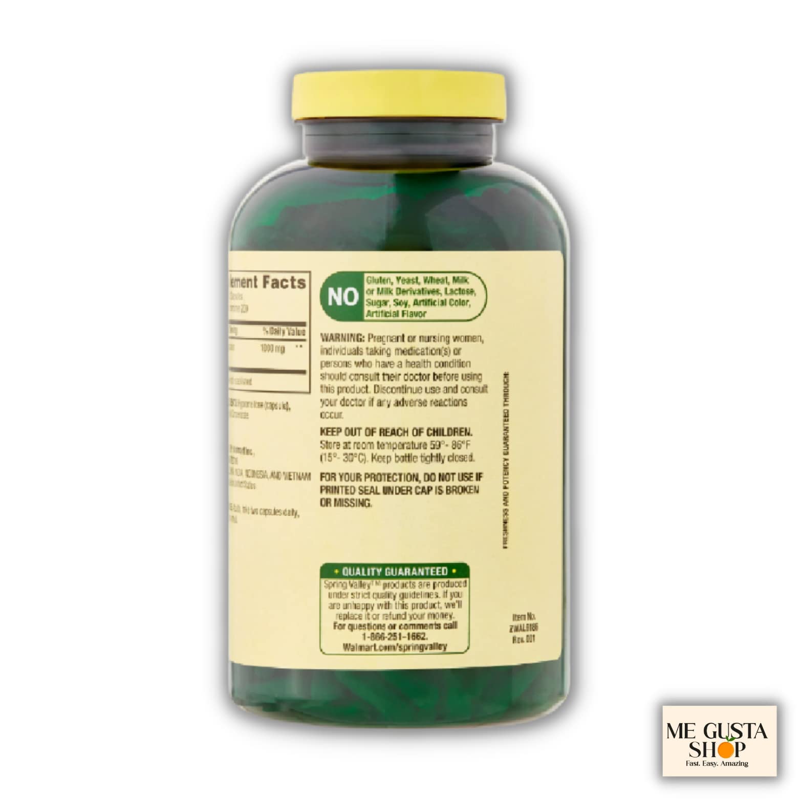Gélules Cannelle Spring Valley 1000 mg idéales pour utilisation quotidienne
