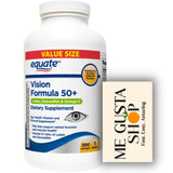 Marque ME GUSTA SHOP Equate Vision 50+ – bouteille softgel pratique au quotidien.