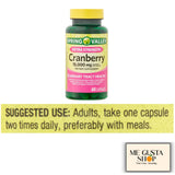 ME GUSTA SHOP Spring Valley Canneberge 15000 mg – capsules faciles à avaler.