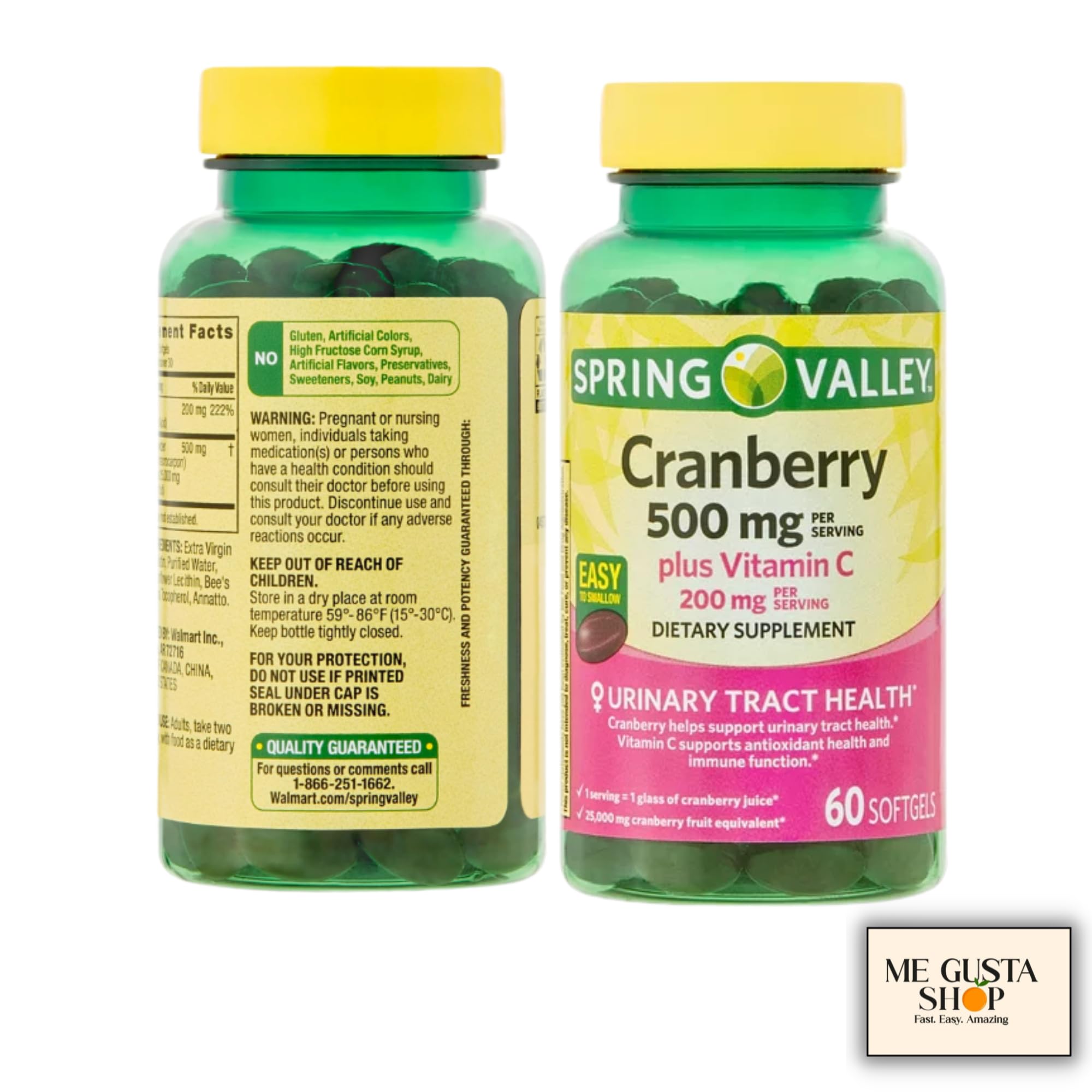 Me Gusta Shop Vitamine C 200mg softgel – apport nutritionnel quotidien