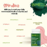 ME LIFE & HEALTH spiruline non-OGM et sans gluten, vegan et adaptée à divers régimes.
