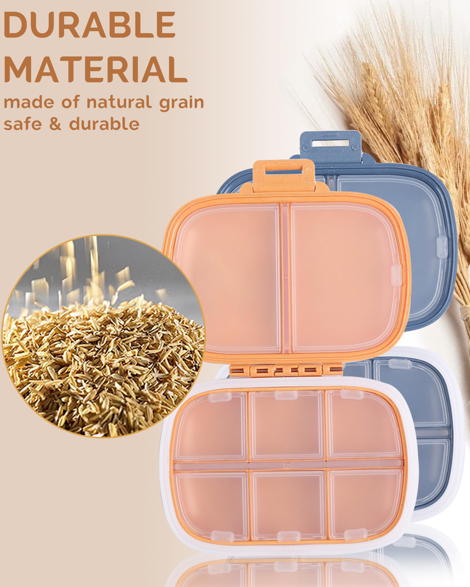 MEACOLIA boîte pilules anti-humidite compacte et facile à nettoyer