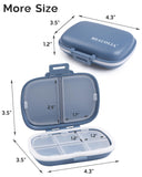 MEACOLIA organisateur portable pour pilules, voyage et quotidien