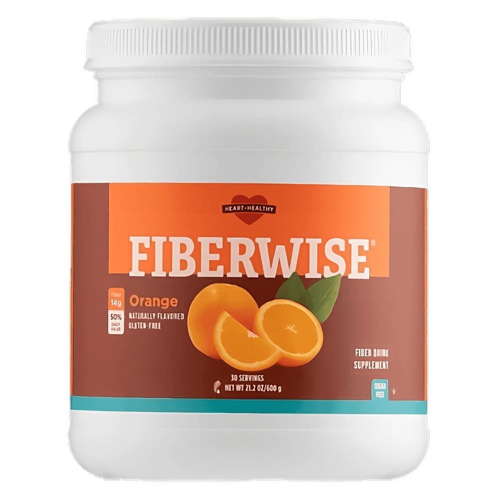 Meaneor FiberWise Orange: bouteille montrant l'apport en fibres pour le cœur.