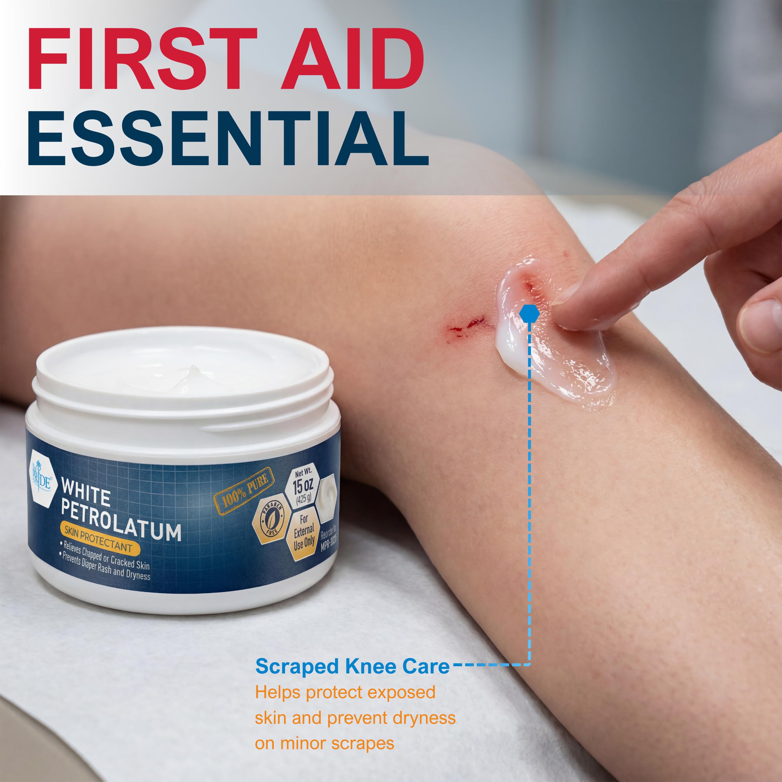 Application sur les mains avec Med Pride, douceur et hydratation rapide.