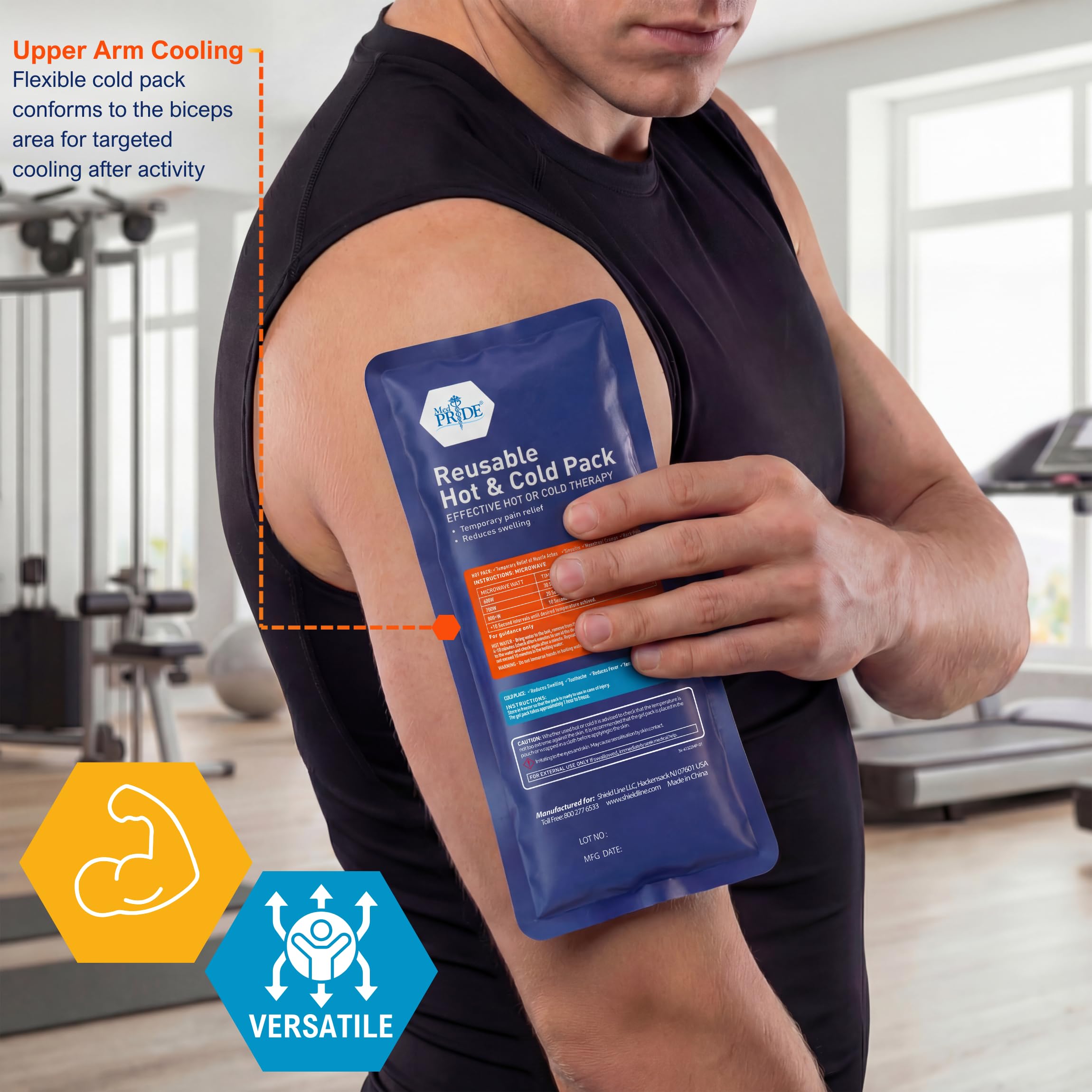 MED PRIDE compresse gel chaud et froid pour dos – relief ciblé à domicile.