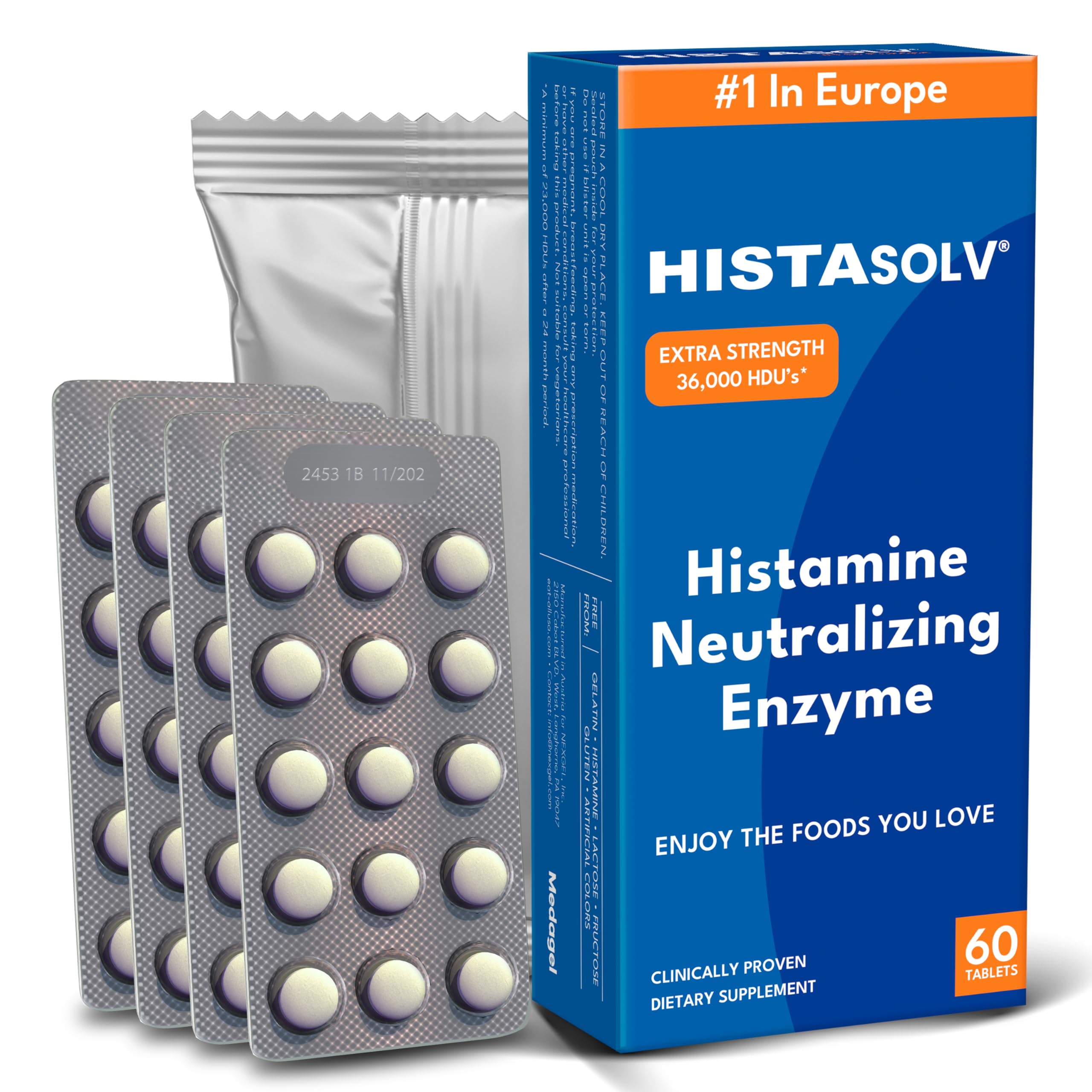 Medagel HISTAsolv blister: emballage préservant la fraîcheur et l’efficacité.