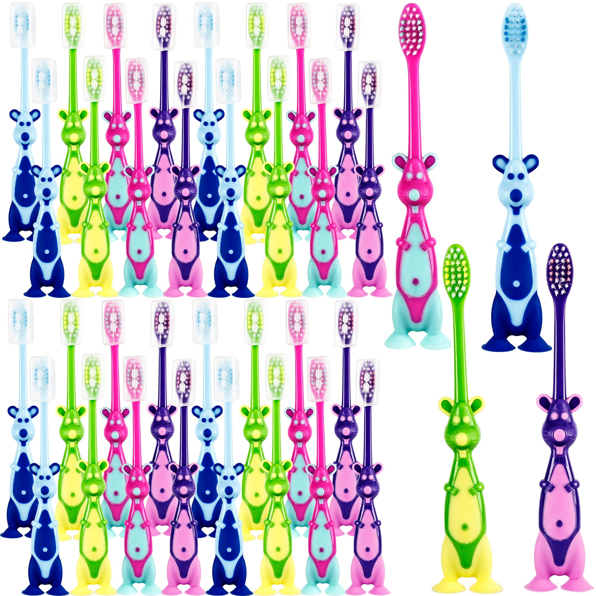Brosse Medanera Kangourou pour enfants avec couvercle et hygiène facilitée.