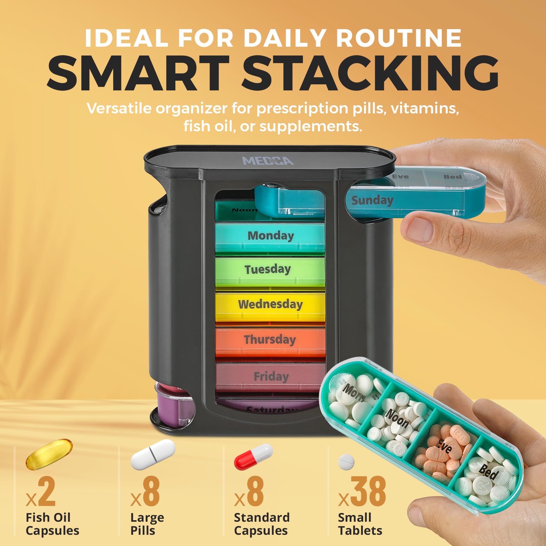 MEDca Design compact et portable – idéal pour le sac et les voyages.