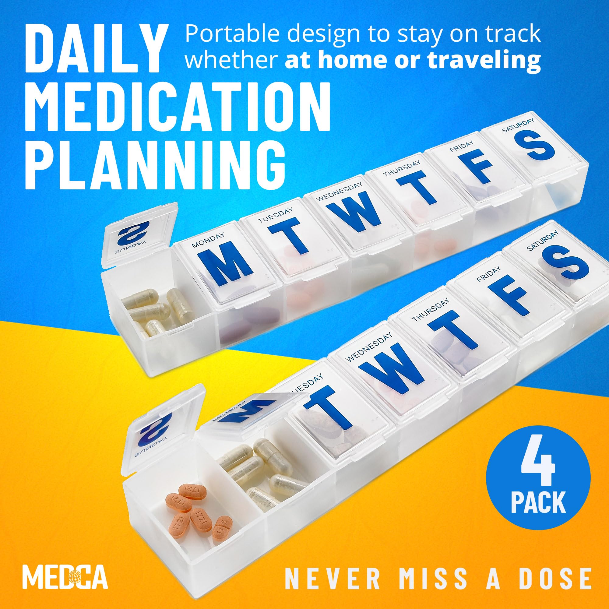 MEDCA Rangement sûr et sans BPA pour vos médicaments.