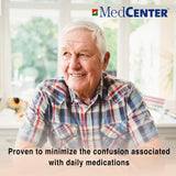 Medcenter ensemble compact et pratique sur table de chevet.