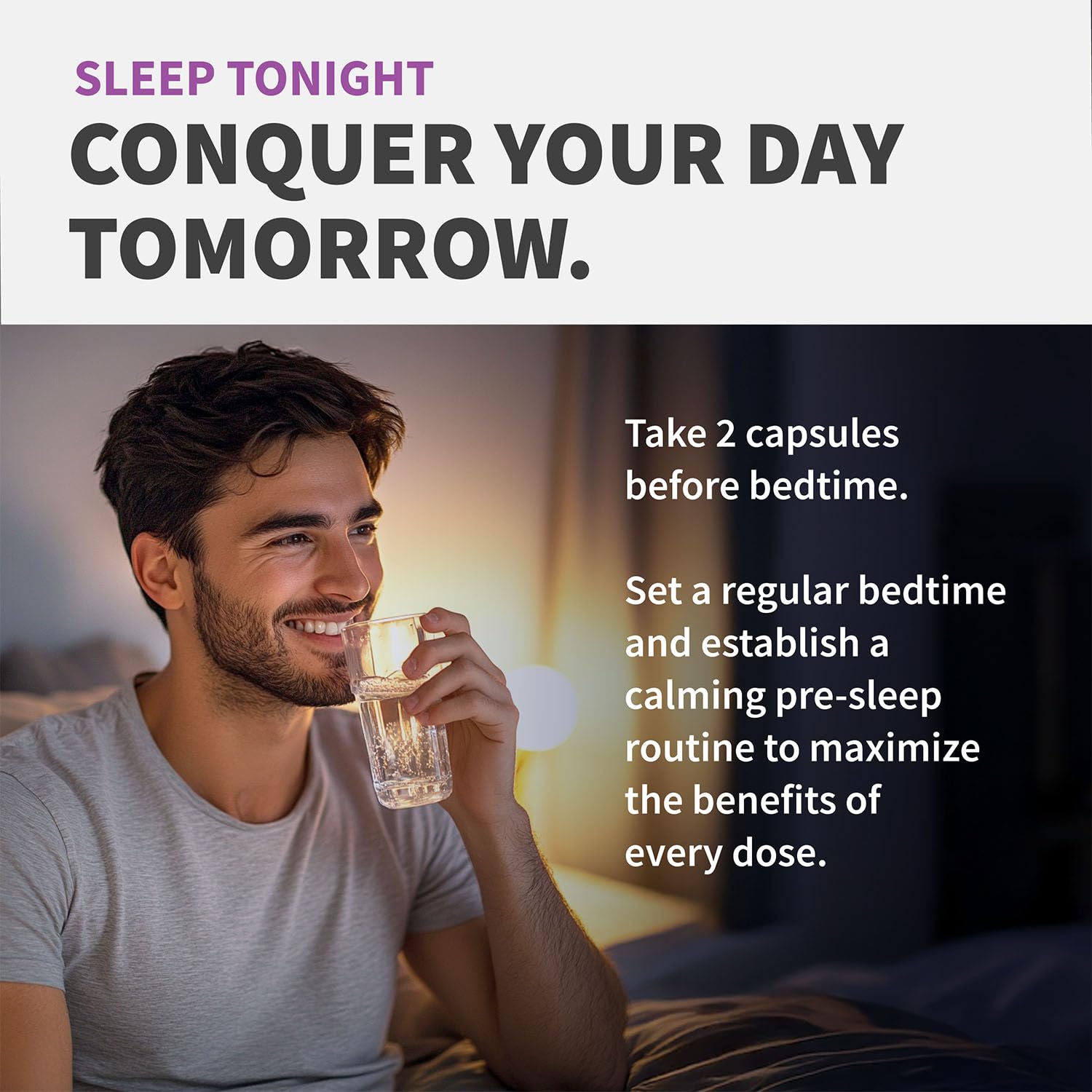 MEDCHOICE 12-en-1 mélatonine — emballage et dosage clairs pour chaque prise