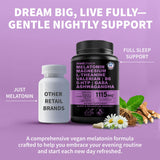MEDCHOICE 12-en-1 mélatonine — capsules faciles à avaler avant le coucher