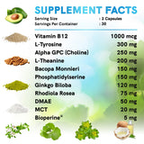 MedChoice alpha-gpc-l-theanine-choline, combinaison nootropique équilibrée.