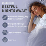MEDCHOICE capsules GABA-valérienne, soutien à une nuit paisible.