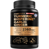 MEDCHOICE Curcuma Extra Force : bouteille montrant les capsules faciles à avaler pour votre routine.