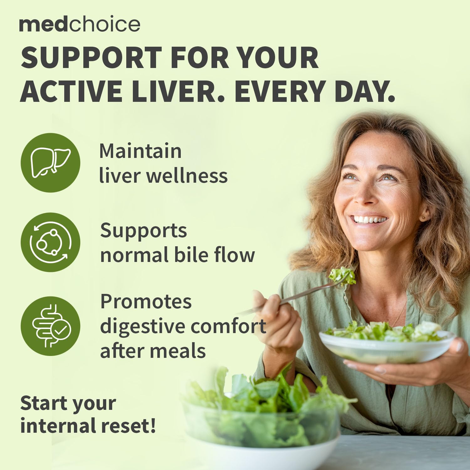 Capsules véganes MEDCHOICE sans colorants ni conservateurs