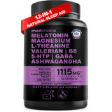 MEDCHOICE mélatonine 12-en-1, boîte pratique pour votre rituel nuit.