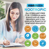MedChoice sans-cafeine, énergie nette et durable.