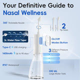 Medcodes Neti Pot IPX7 et utilisation sûre sous la douche