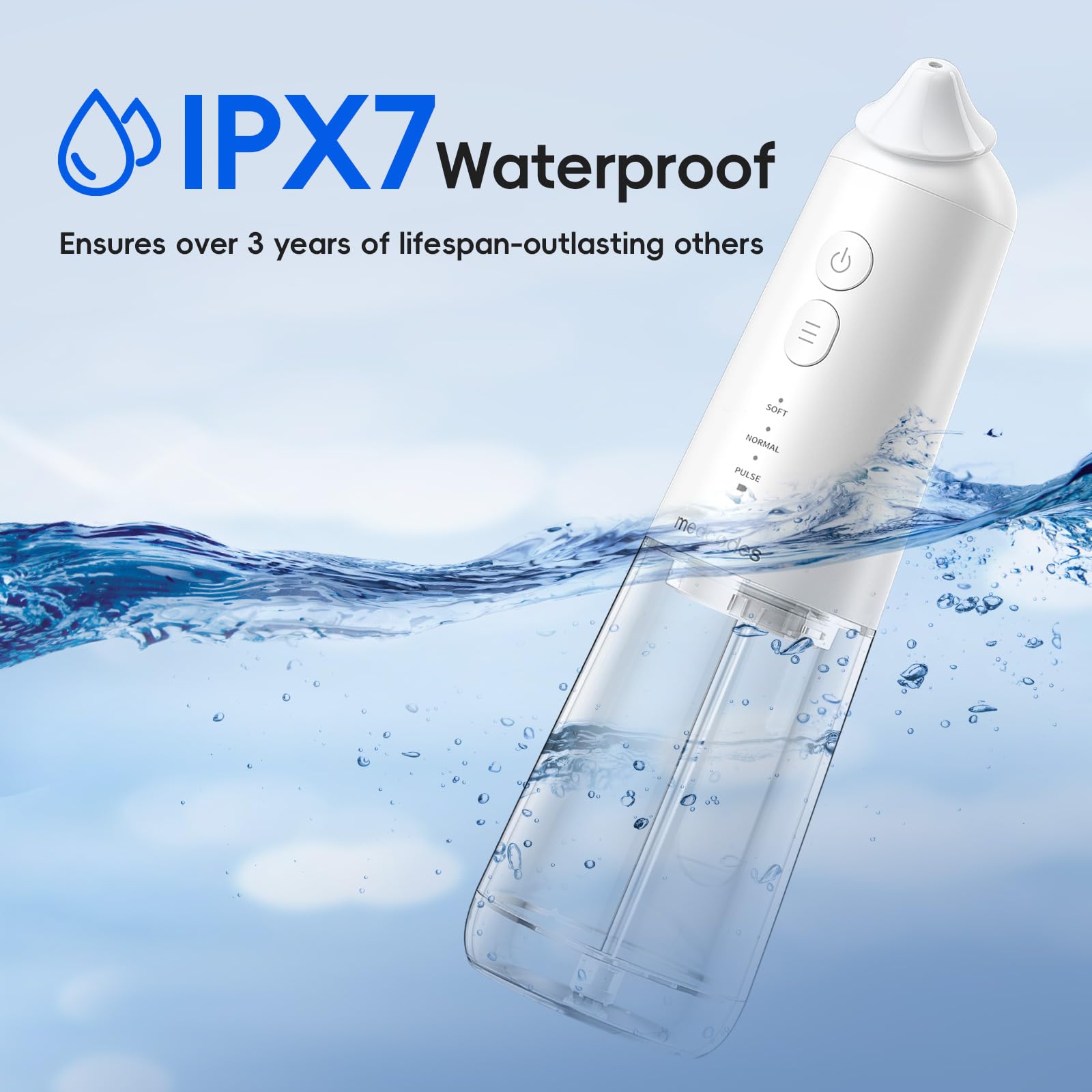 Medcodes système IPX7 rechargeable etanche pour utilisation en douche