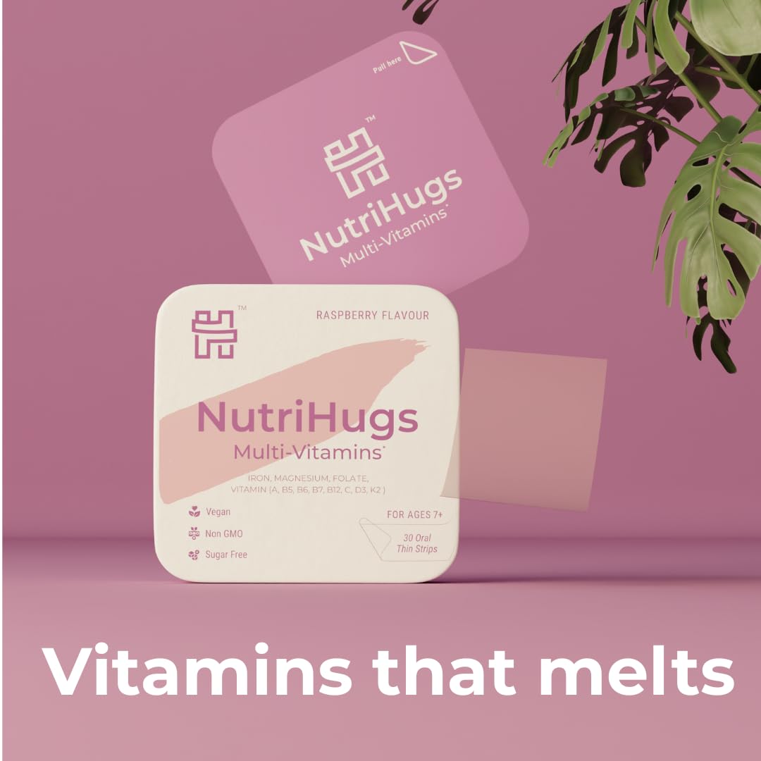MedHugs NutriHugs 11 vitamines et minéraux en bande sublinguale, pratique.