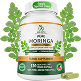 MEDI BOTIC Capsules Moringa 800mg en bouteille, soutien énergie naturelle.
